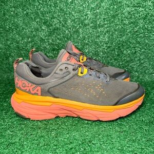 HOKA One One‎ Challenger ATR 6 Women’s Size 8 B Trail Running Shoes Gray Sneaker